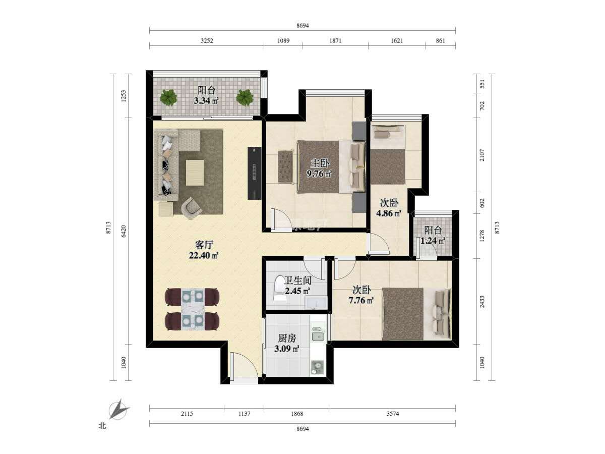 深圳倚龙华庭二手房房源图片