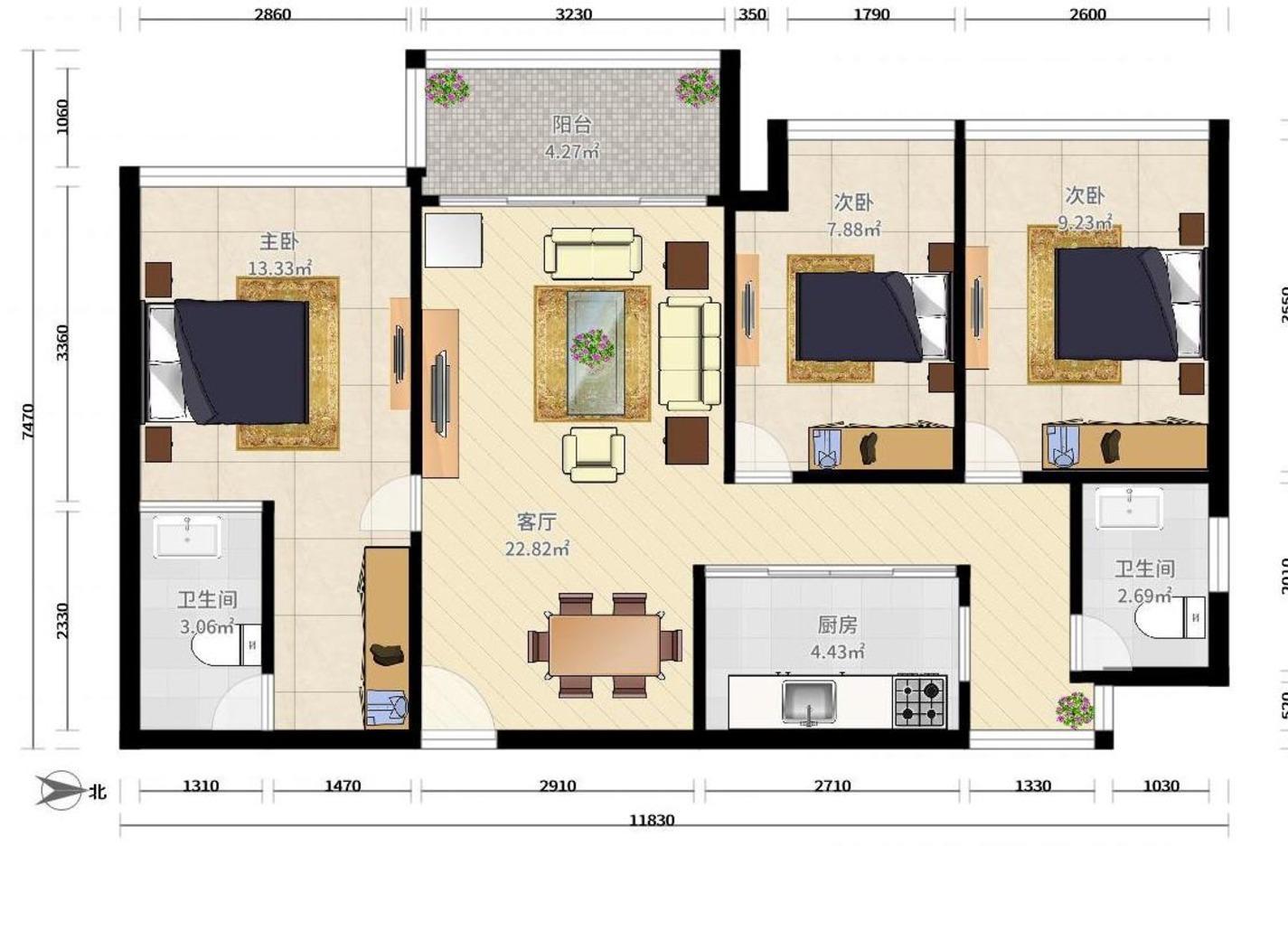 深圳联美新天地华府二手房房源图片
