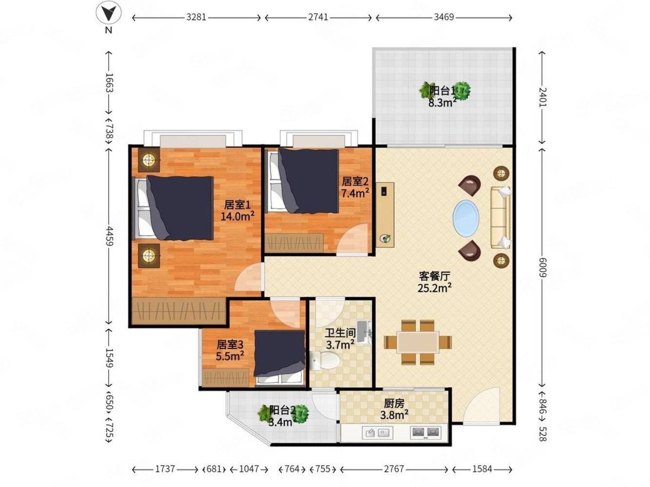 深圳康达尔花园(五期)二手房房源图片