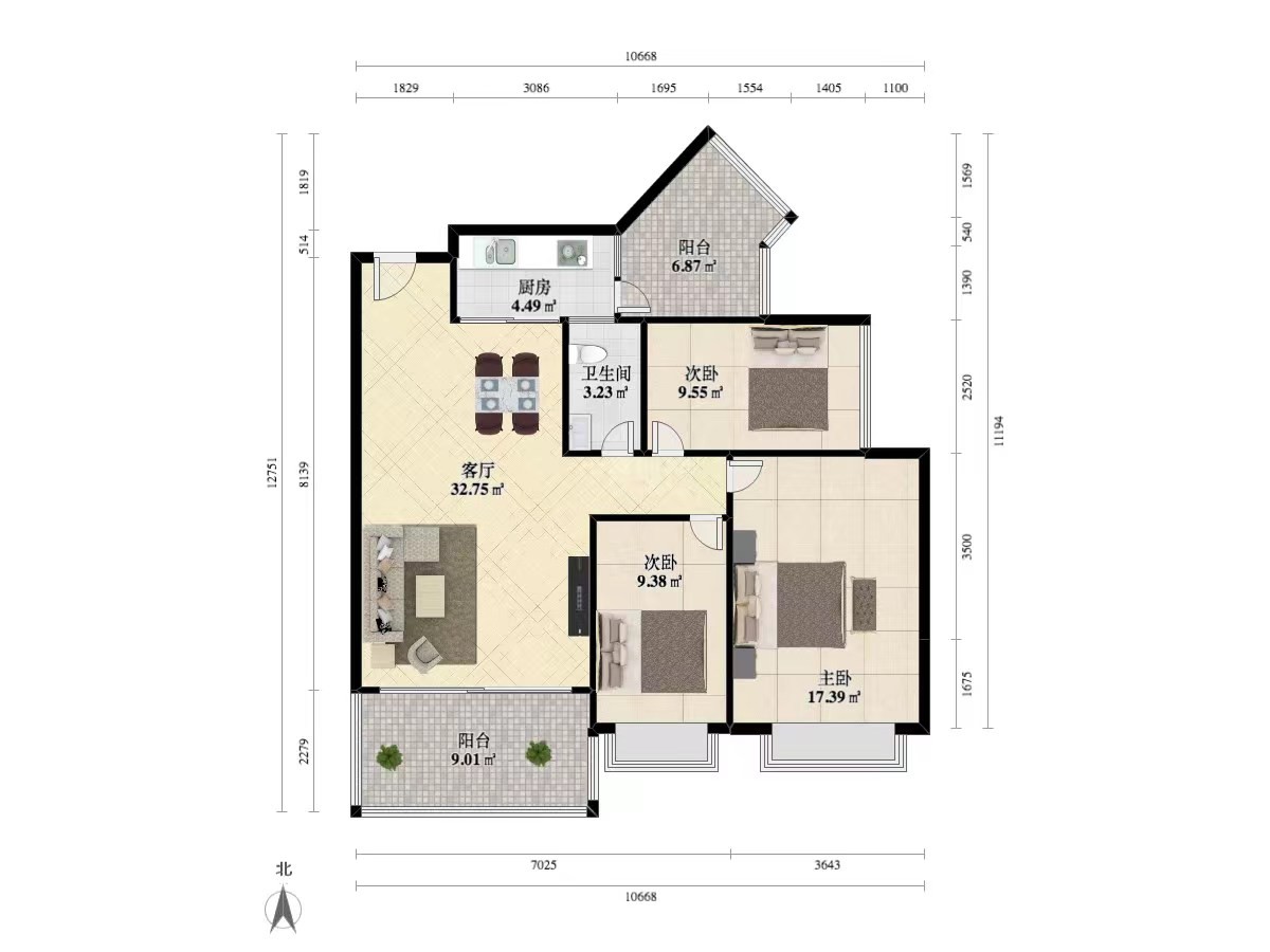 深圳康达尔五期蝴蝶堡二手房房源图片