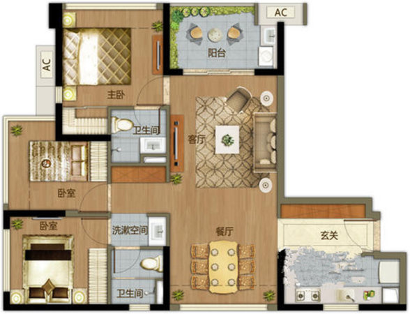 龙华御龙华庭精装3房产权清晰 低于市场20万 送家私家电